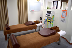 施術スペースはいつも清潔に