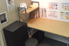 耳つぼ施術スペース